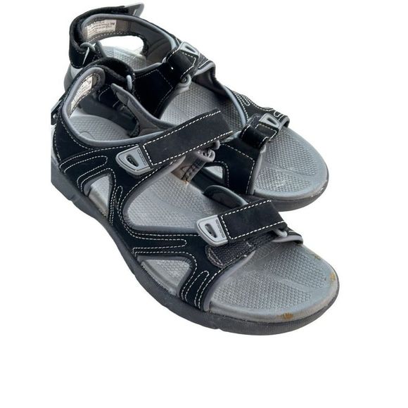 Khombu Women's Black Gray Adjustable Strap River Walk Hiking Sandals Size 9M - Picture 3 of 13